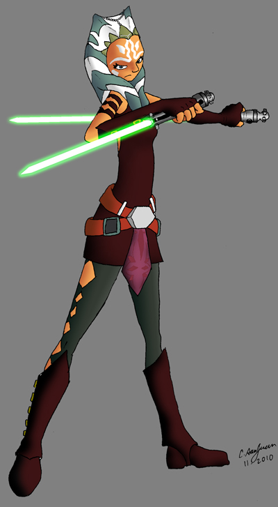Art: Ahsoka Tano. In a recent episode of Star Wars: The Clone Wars (entitled