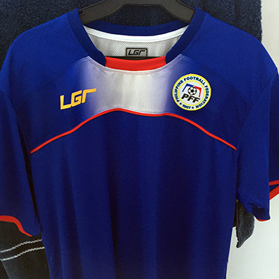 Blue 2015 LGR Philippine Men's National Football Team replica kit shirt